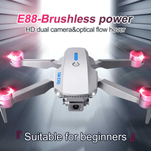 Квадрокоптер E88 EVO - Дрон із безщітковим двигуном та камерою 4k, оптичний потік, до 20 хв польоту, до 150 м. Photo 2